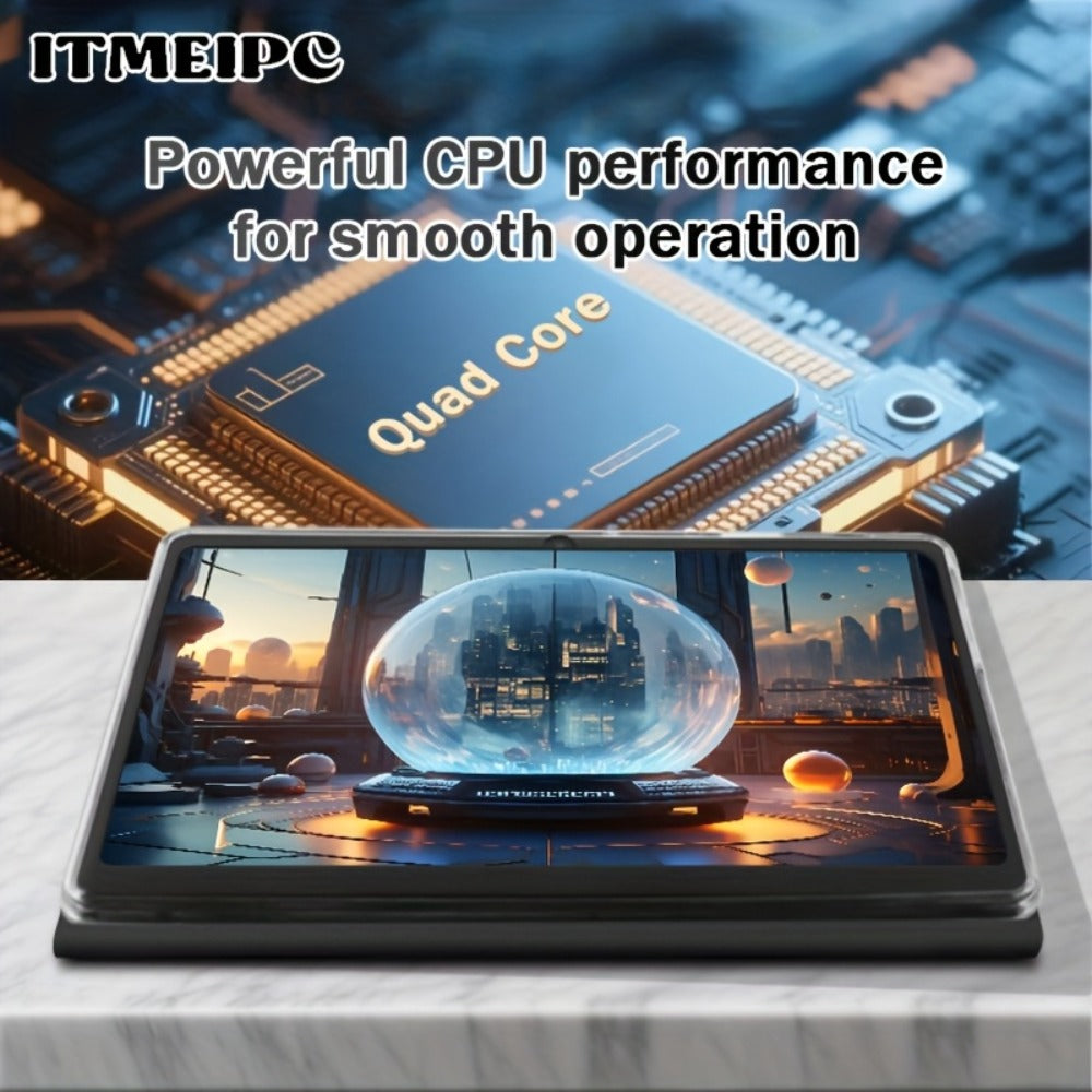 7 Inch Android 14 Tablet 4GB RAM 32GB Storage Quad-Core Cortex-A53 WiFi 6 3500mAh Battery Dual Cameras IPS Display Compact Portable Tablet PC for Kids Adults Students – Grey