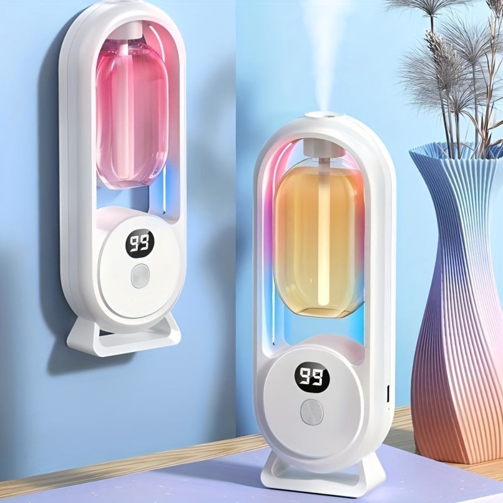7-Color LED Aromatherapy Diffuser 150ml with USB Power, Ultrasonic Whisper-Quiet Mist, Timer Auto Shut-Off for Bedroom Office Yoga – Bundle with Hilton Gardenia Ocean Jasmine Shangri-La Oils