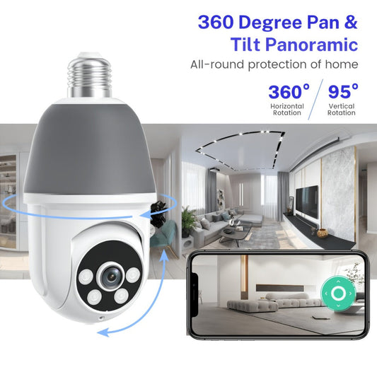 Indoor Security Camera with AI Auto Tracking, 360° Rotation & 1920P Video