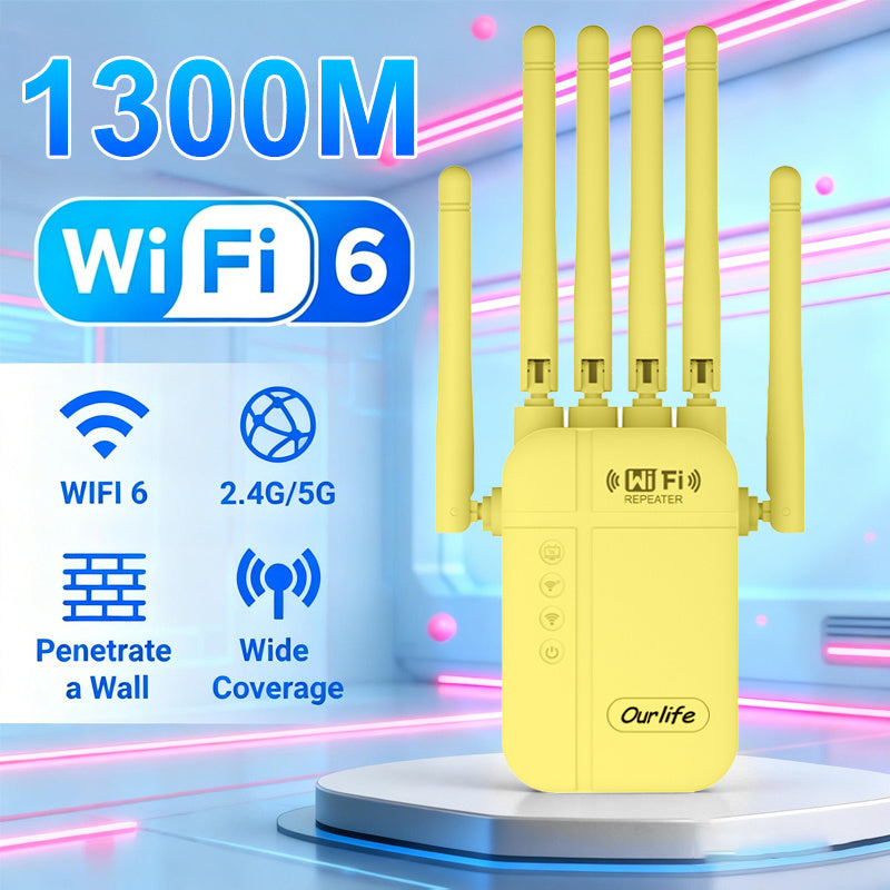 9000 Sq Ft WiFi Extender Signal Booster 2026 Upgraded, 1-Tap Setup Dual Band WiFi Repeater for Garage Basement Yard, Alexa & Ring Camera Compatible, Multiple Colors, Long Range Whole Home Coverage