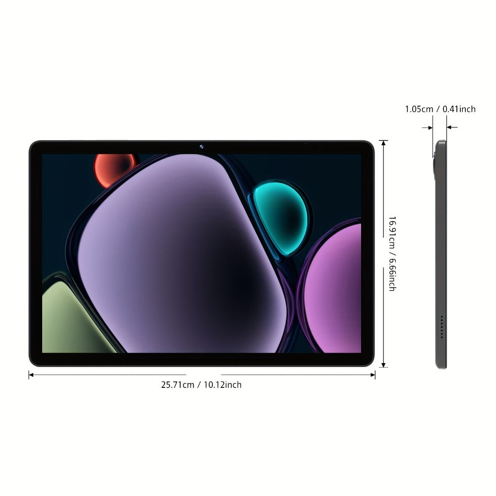 Android 16 Tablet 10.1 Inch Octa-Core 7000mAh Battery 1280x800 IPS Display 8GB RAM 128GB ROM Dual Camera 8MP 5MP Type-C Split Screen Wi-Fi Tablet PC Grey for Work School Entertainment