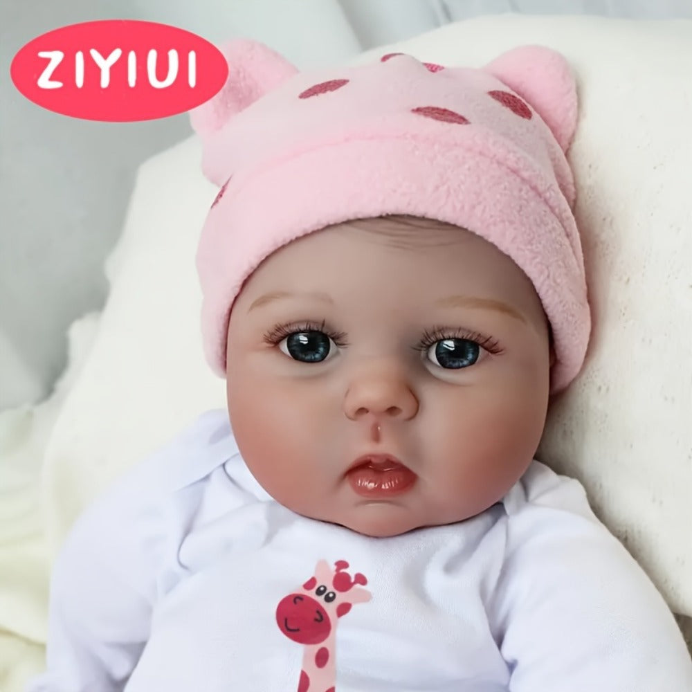 ZIYIUI 19.69-Inch Reborn Baby Doll with Soft Body and Accessories