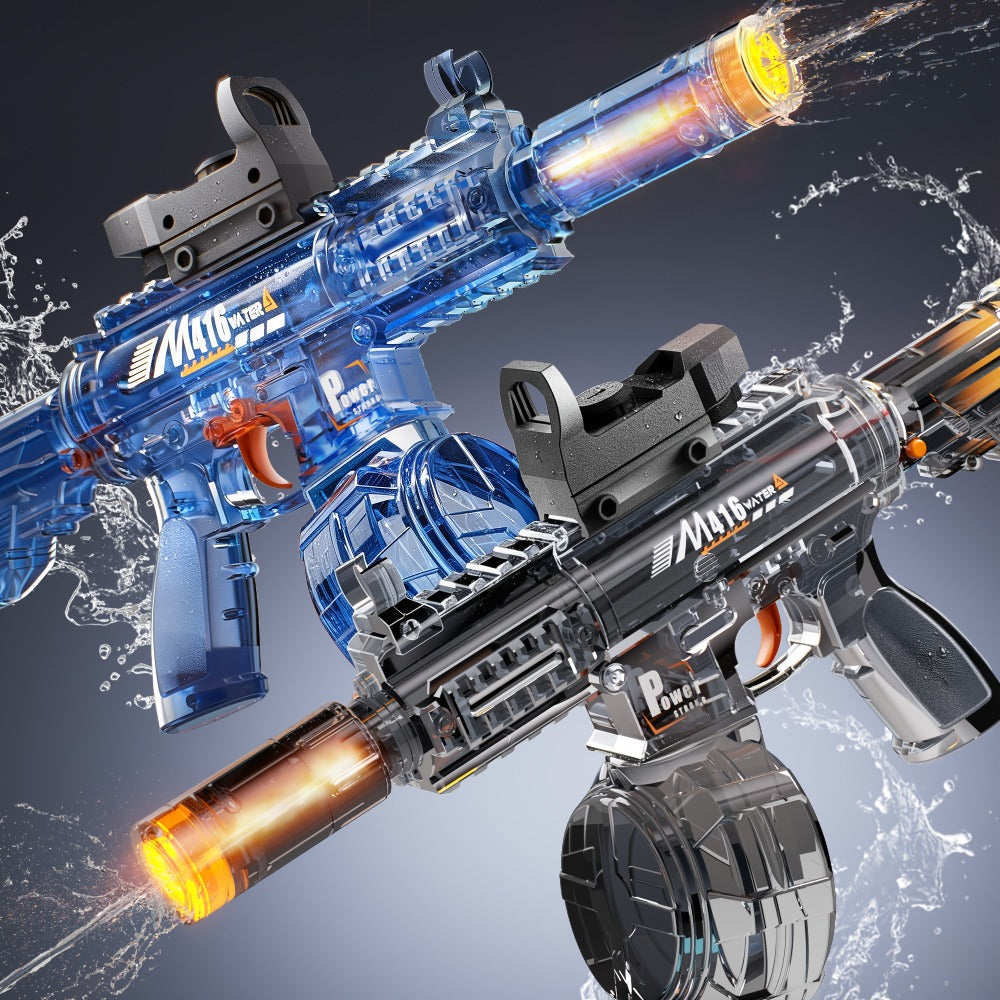 Kids Sound & Light Electric Water Gun Ages 3-8 – Auto Squirt Blaster with Large Tank & LED Effects, Summer Outdoor Pool Beach Backyard Party Toy, Birthday Gift for Boys & Girls, 1pc or 2-Pack