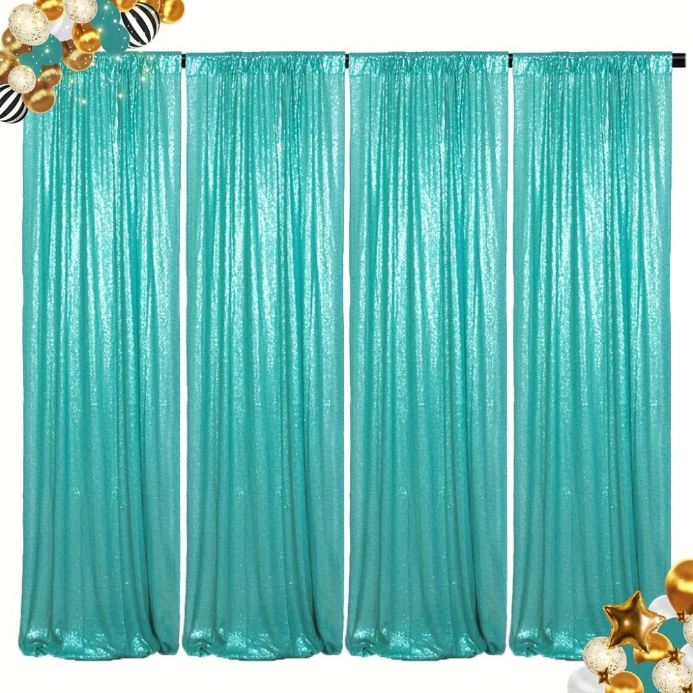 Sequin Backdrop Curtains 2FTx8FT Glitter Photography Background Panels for Party Wedding Birthday Stage Decoration Gold Yellow Shimmer Curtain Set 4 6 10 Panels Available
