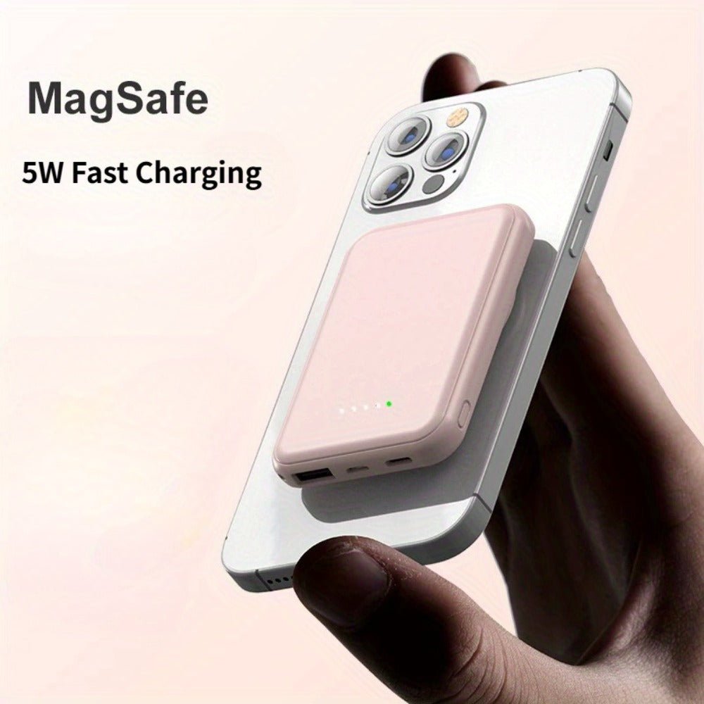 Magnetic Wireless Power Bank 20000mAh for iPhone 16 15 14 13 12 Pro Max Plus – Mini Portable Charger with Fast Charging USB-C Output, Slim External Battery Pack, Great Gift for Travel & Daily Use