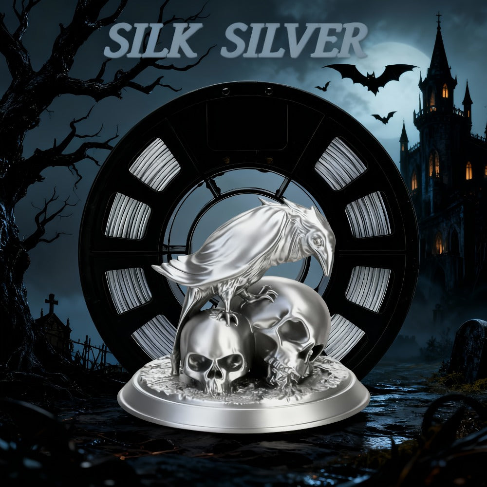 Silk PLA Filament 250g 12 Colors 1.75mm ±0.02mm – Silk Metallic Transparent & Solid Finish Options Vacuum Packed Beginner Friendly Wide FDM Compatibility for 3D Printers