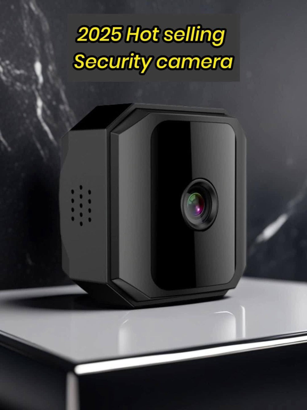 Mini Plug-In Security Camera Indoor Flexible WiFi with Night Vision, 24/7 Motion Alerts & TF Card Local Storage – No Monthly Fees, Perfect for Garage, Baby Room & Home Surveillance