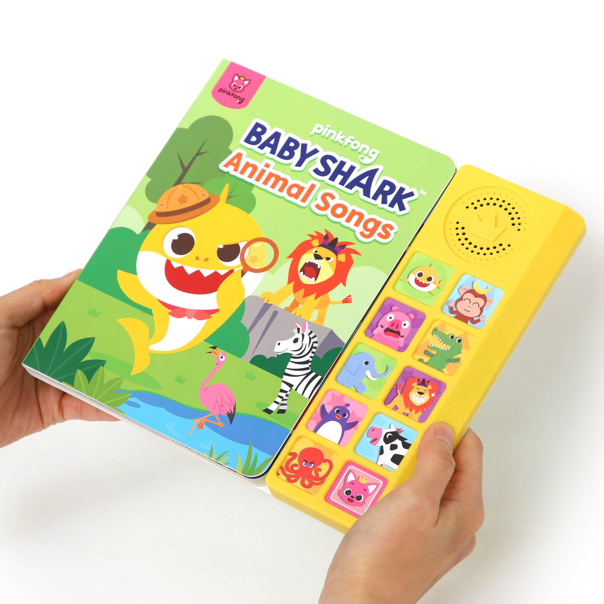 Baby Shark Sound Book for Toddlers — Pinkfong 10-Button Interactive Animal Songs Sing-Along Nursery Rhymes Learning Book Kids Ages 1-3, Birthday Baby Shower Christmas Gift