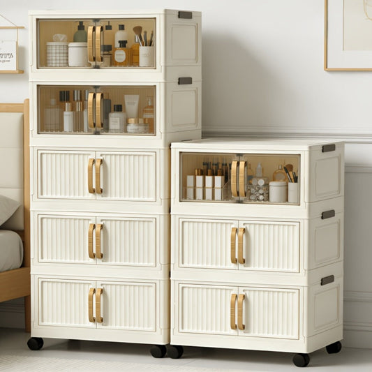 Foldable Shoe Cabinet, 3 or 5 Tiers for Entryway & Bedroom Storage