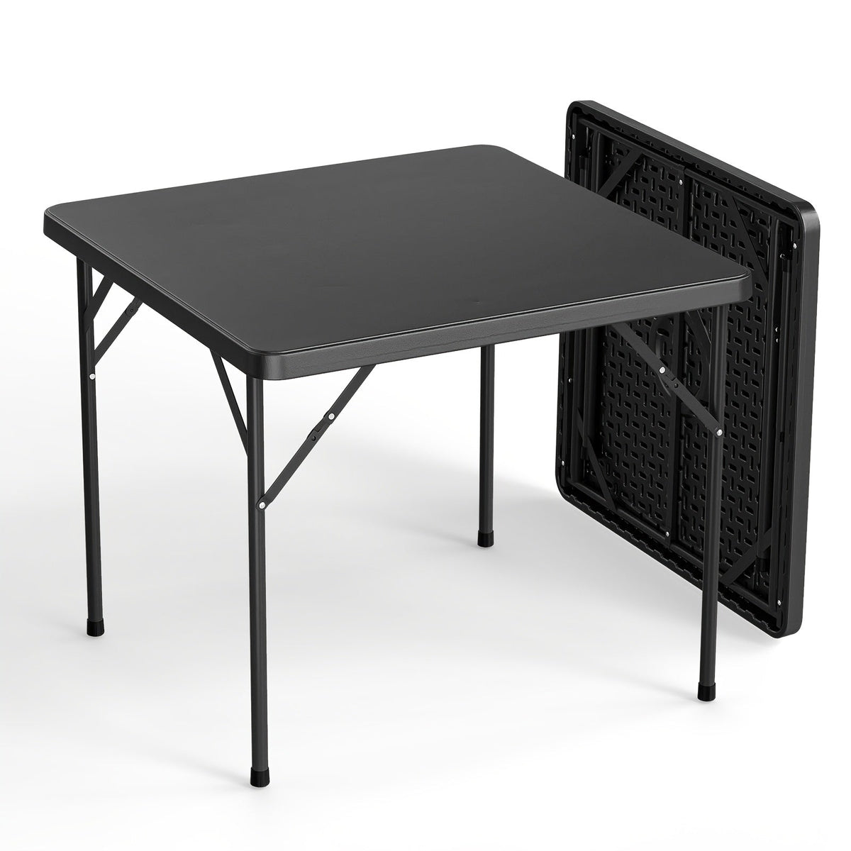 Folding Table shown in the Black-non-foldable Table top option
