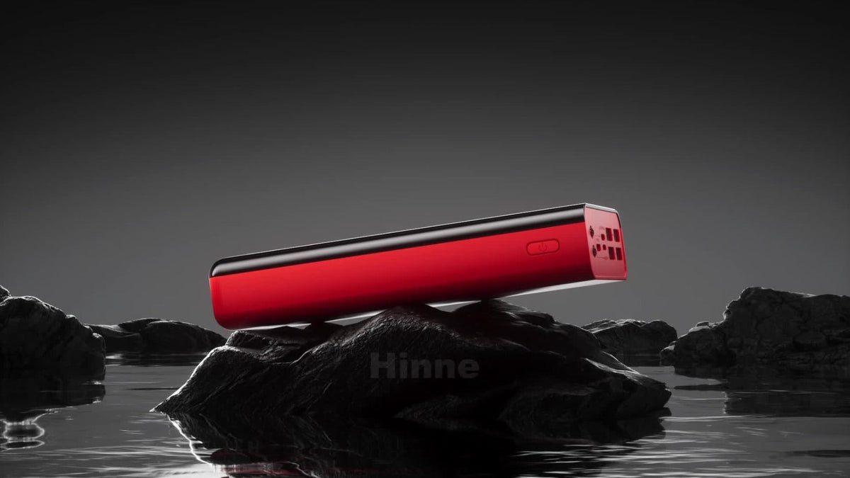 4-Port 100000mAh High Capacity Power Bank 30000mAh 50000mAh 80000mAh, Type-C Fast Charging LED Display Outdoor Emergency Backup Battery Pack for iPhone Android Samsung Tablets – Black Red Available