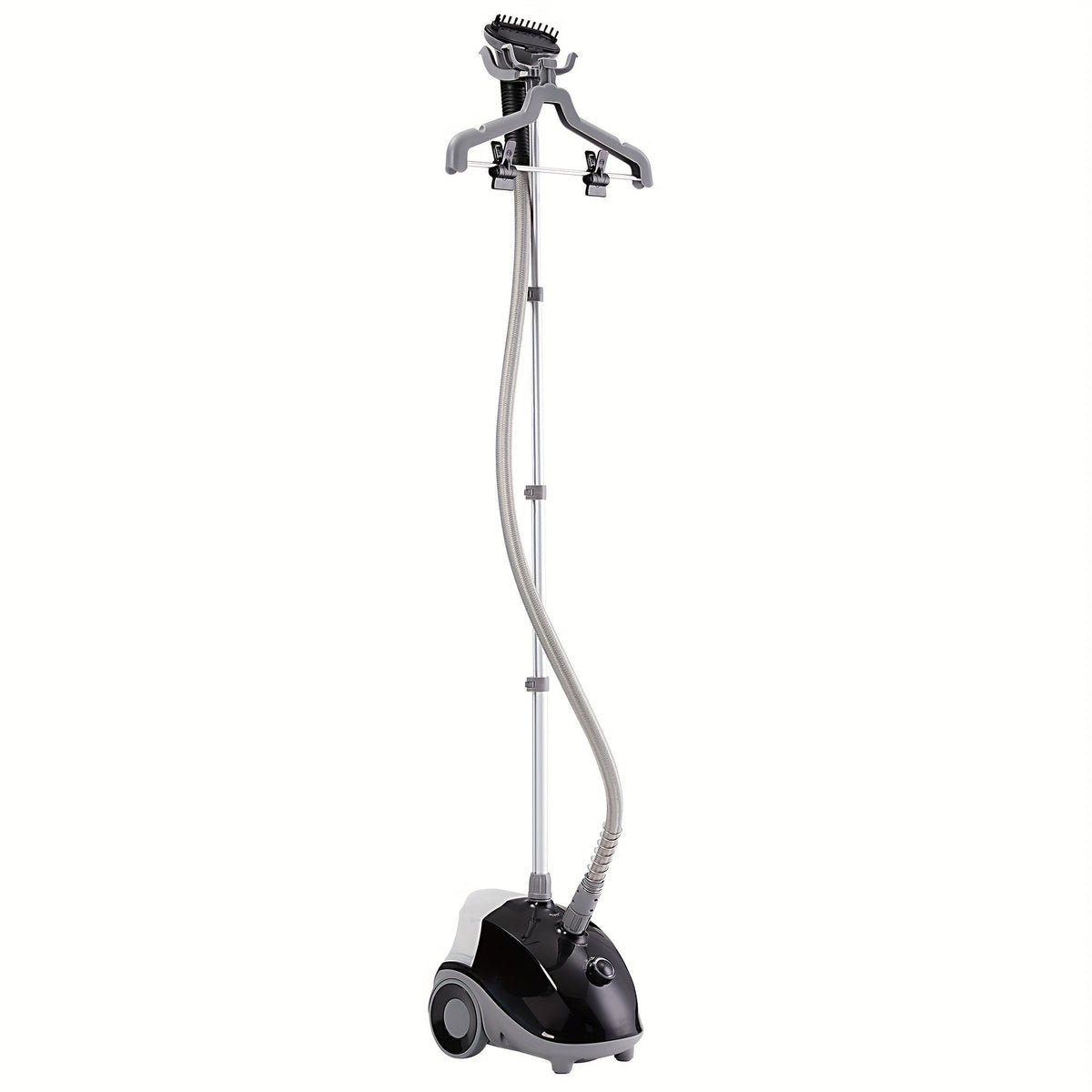 Garment Steamer Hanging Iron Machine 1500W, Vertical Steam Iron with 1.8L Large Water Tank, 60 Min Continuous Steam, 45s Fast Heat-Up, Roll Wheels, Adjustable Handheld Steamer for Clothes Home Commercial