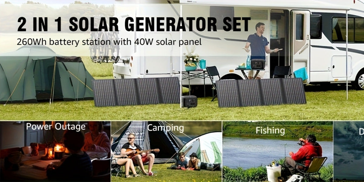 97.68Wh Portable Power Station 120W AC Outlet Power Bank with USB-A USB-C DC Outputs Battery Backup for Camping RV Emergency Home Use Travel – Solar Panel Compatible Portable Charger