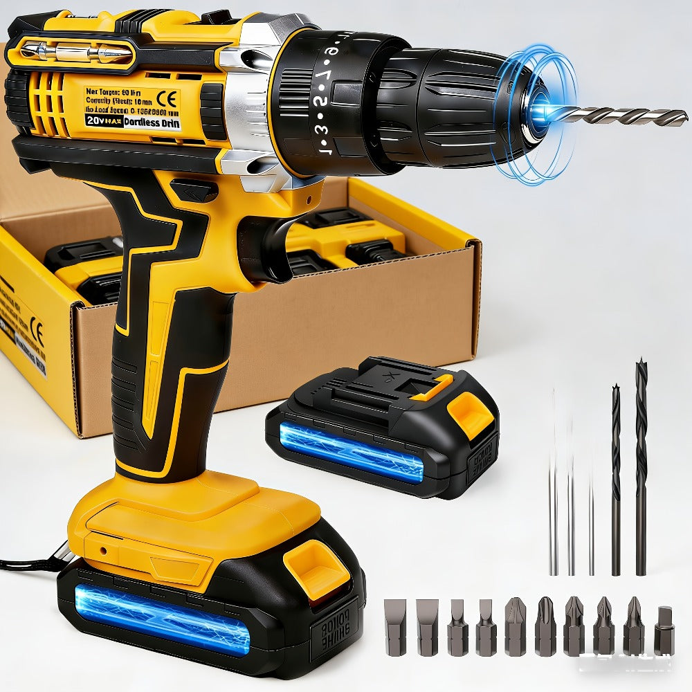 Cordless Impact Wrench 1/2 Inch Brushless – 450N.m 259Ft-lbs High Torque Impact Gun, 3300RPM Variable Speed, 12 Sockets, Fast Charger & Dual Battery Options for Auto Repair & Home Use