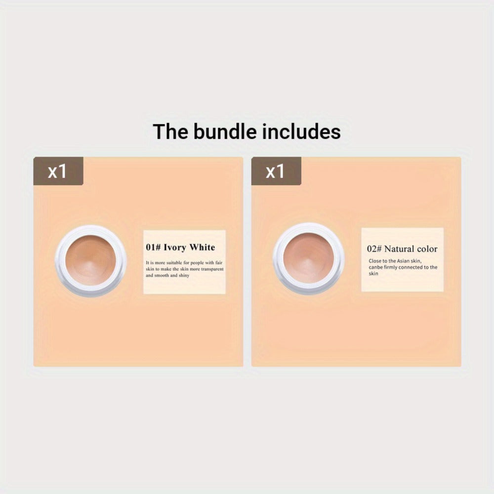 Waterproof Concealer Cream Set of 3 - Full Coverage Dark Spot & Tattoo Cover Concealer Paste for All Skin Types - Natural Finish Makeup Concealer