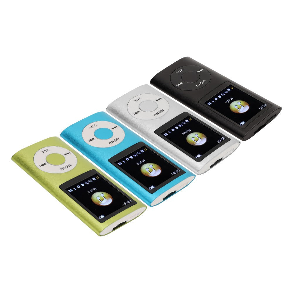 MP3 Player 8-Hour Battery 64GB Lossless FLAC, Slim 1.8 Inch LCD Aluminum Alloy Portable Music Player, Supports MP3 WMA FLAC APE, Playlist Shuffle Sleep Mode, TF Micro SD Card, Earphone & Cable Included