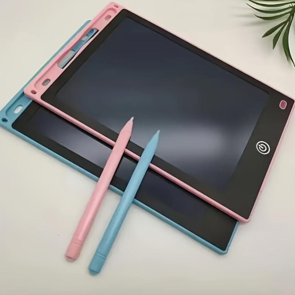 Kids Drawing Tablet 2 Pack 10 Inch Colorful LCD – Reusable Electronic Doodle Pad Educational Learning Toy for Boys & Girls Ages 3-6 | Portable Gift for Home School Travel Blue+Pink