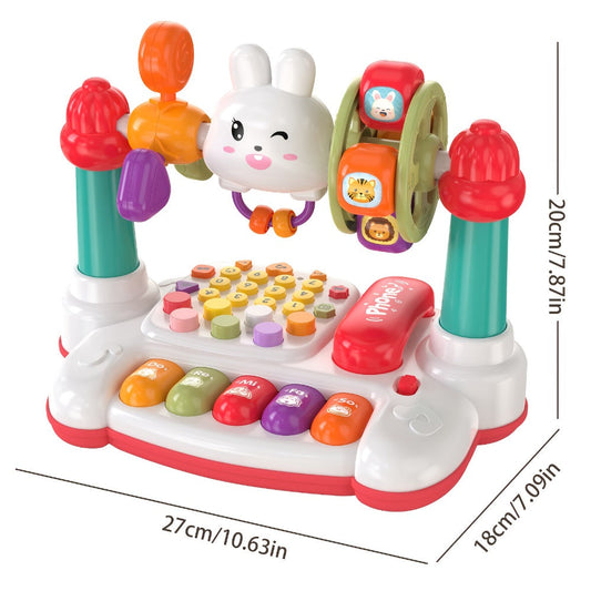 Rabbit Story Machine Toy with Piano Music and LED Lights