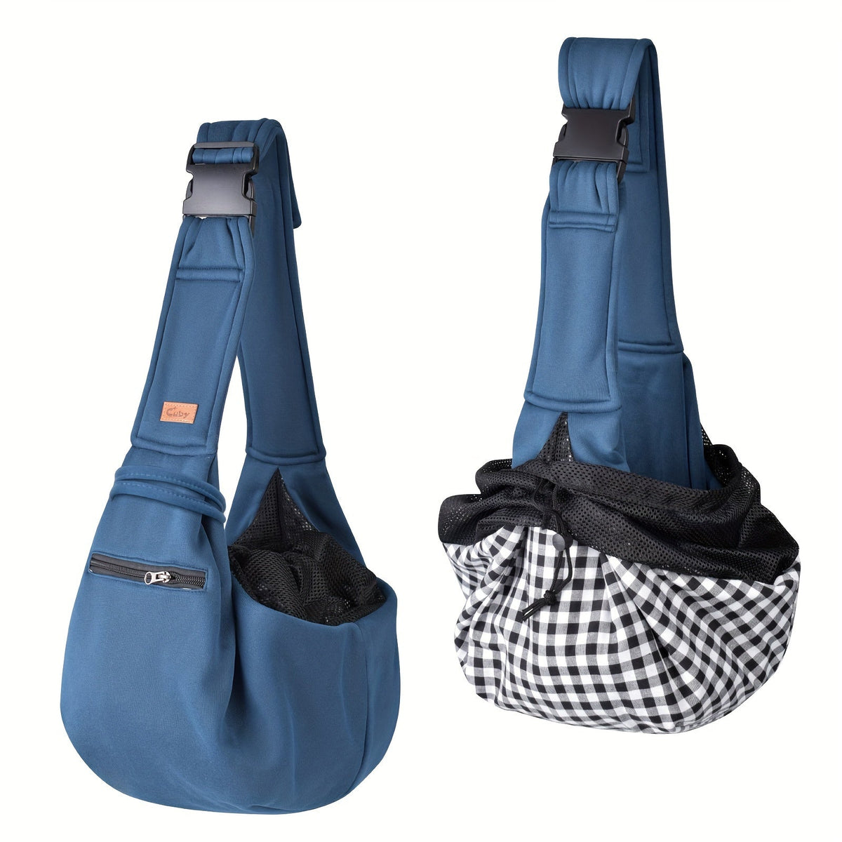 Adjustable Pet Sling Shoulder Carrier Bag | Hands-Free Dog Cat Puppy Carry Bag, Soft Breathable Travel Sling for Small Pets, Secure & Comfortable One-Shoulder Tote for Daily Use & Outdoor Travel, 3 Colors