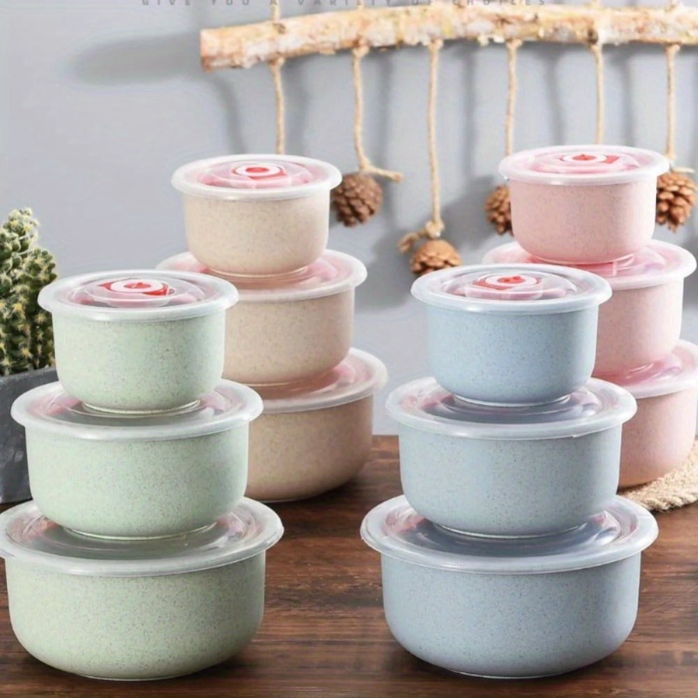 Refrigerator Storage Containers Large Capacity 3/4pcs Airtight - Keeps Fruit Vegetable Meat Egg Dumpling Fresh, Stackable Space-Saving Plastic Food Storage Boxes for Kitchen Fridge, Purple Green Blue Beige