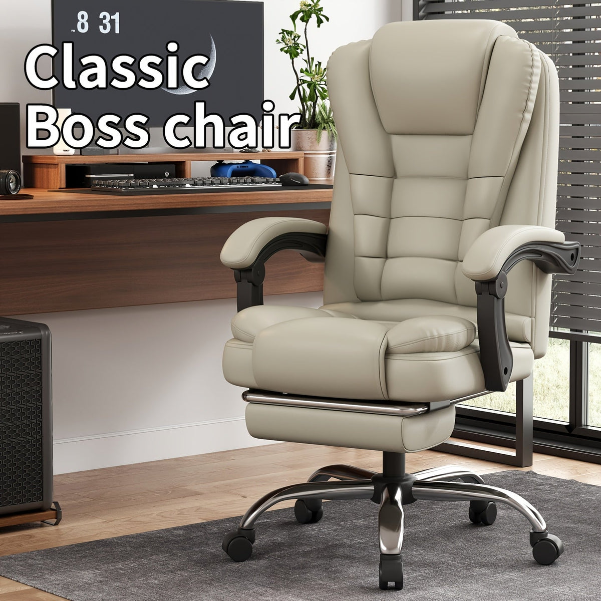Office Chair shown in the 【white】 option