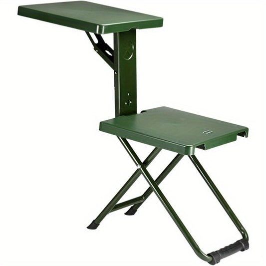 Portable Folding Camping Chair with Backrest - Lightweight Stainless Steel Frame, 150kg Load Capacity, Compact Outdoor Chair for Hunting, Fishing, Hiking & Travel, Optional Storage Bag Included