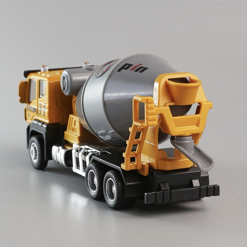 Construction Vehicle Toy Set with Excavator, Mixer, Dump Truck and Crane Options