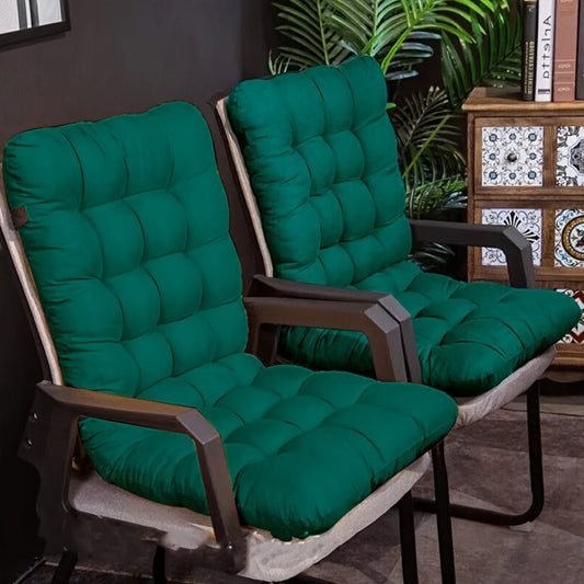 Lounge Chair Cushions with Attachment Straps, Polyester, 1- or 2-Piece Options