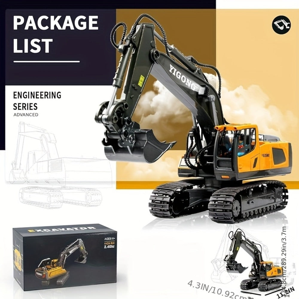 RC Construction Vehicle Toy with Excavator and Multi-Vehicle Options