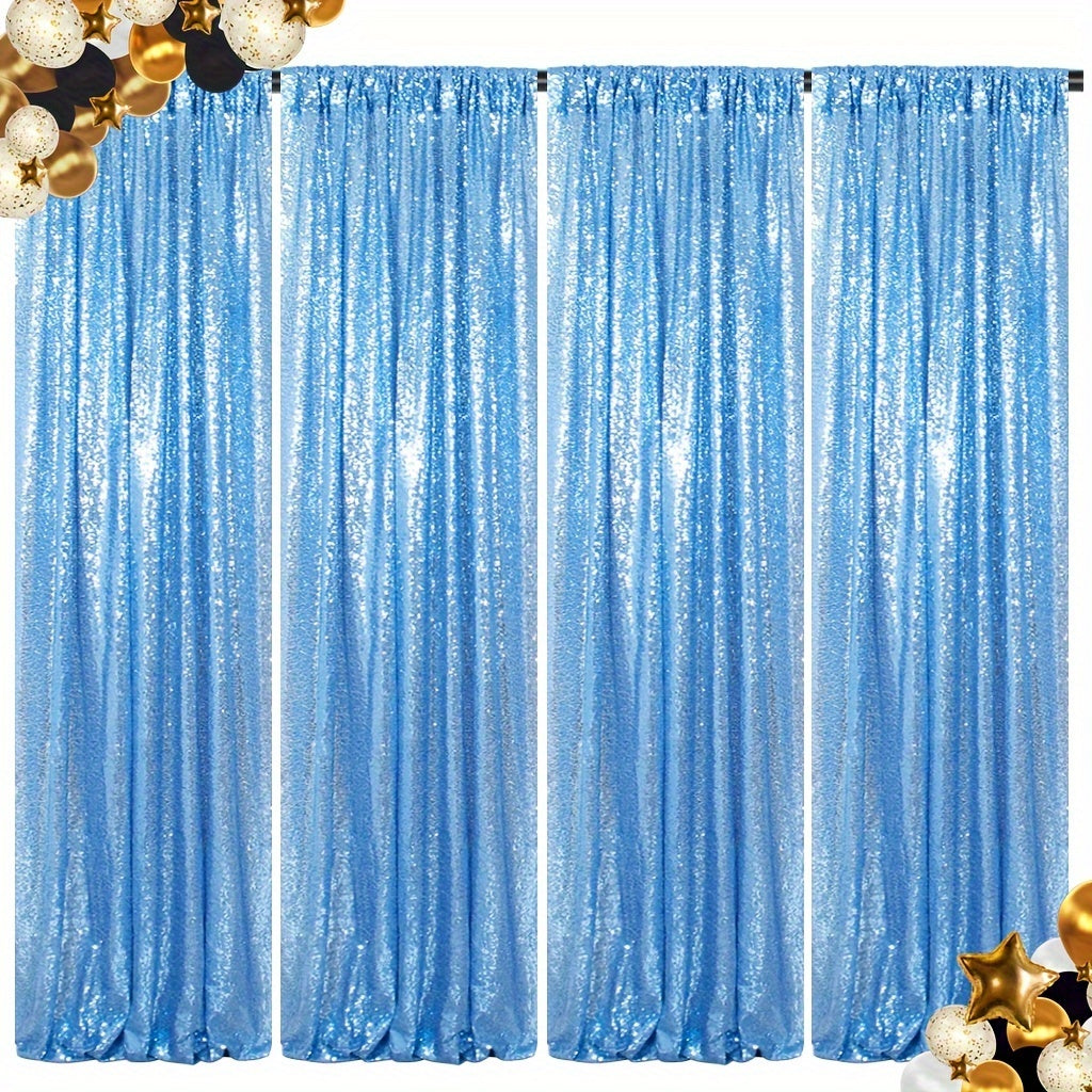 Sequin Backdrop Curtains 2FTx8FT Glitter Photography Background Panels for Party Wedding Birthday Stage Decoration Gold Yellow Shimmer Curtain Set 4 6 10 Panels Available