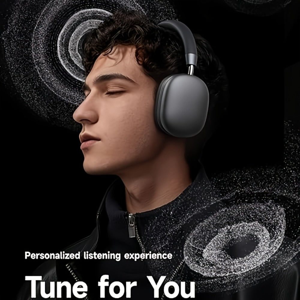 3-Piece Wireless Audio Gift Set Over-Ear Bluetooth Headphones Wireless In-Ear Earbuds Minimalist Watch Ultra-Long Battery iOS Android Back to School Father's Day Gift