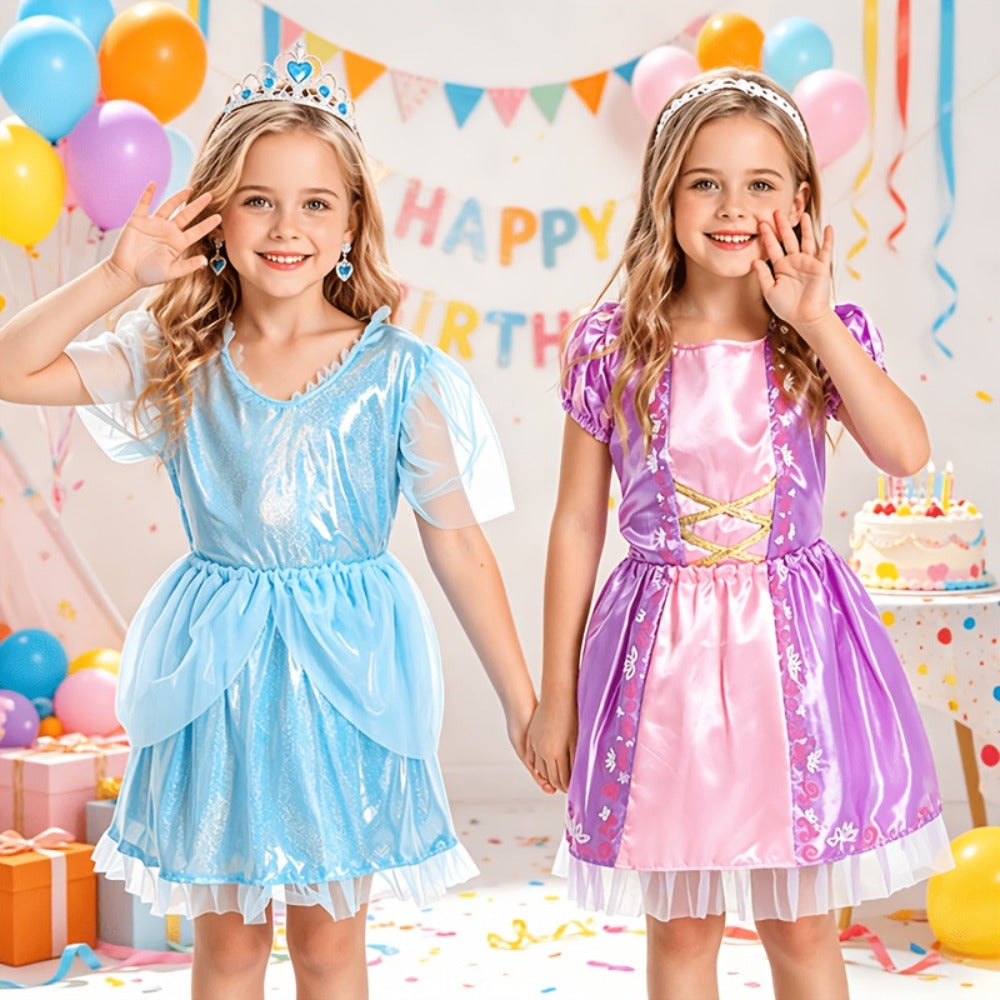 Princess Dress-Up Costume Set with Role-Play Outfits and Accessories