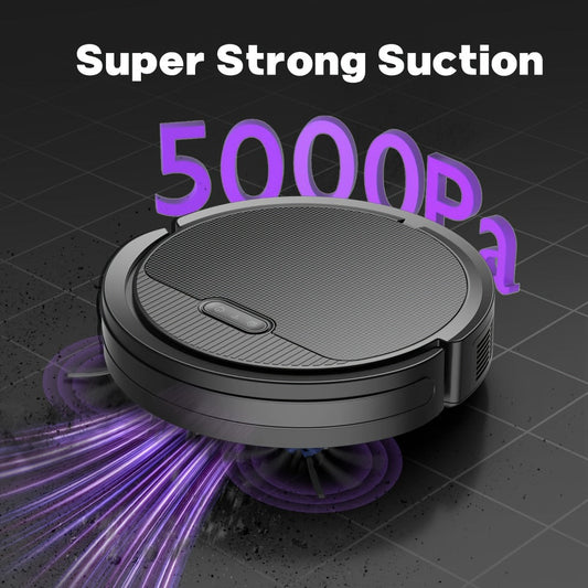 Robot Vacuum & Mop Combo with 5000Pa Suction, App & Voice Control