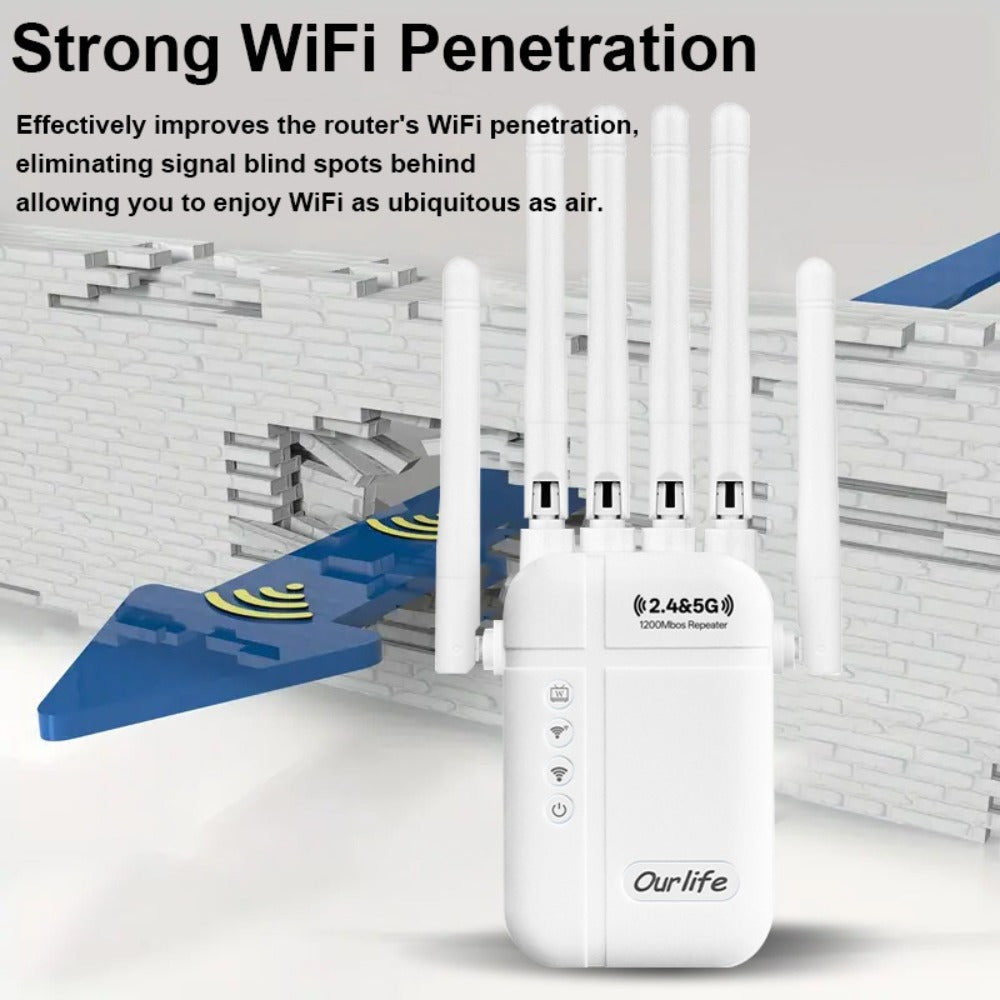 9000 Sq Ft WiFi Extender Signal Booster 2026 Upgraded, 1-Tap Setup Dual Band WiFi Repeater for Garage Basement Yard, Alexa & Ring Camera Compatible, Multiple Colors, Long Range Whole Home Coverage