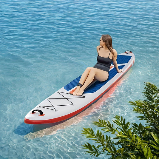 Ultralight Inflatable SUP Board Wide Stable Design Non-Slip EVA Deck Portable Quick-Dry All-Season Performance for All Skill Levels Beginners Adults