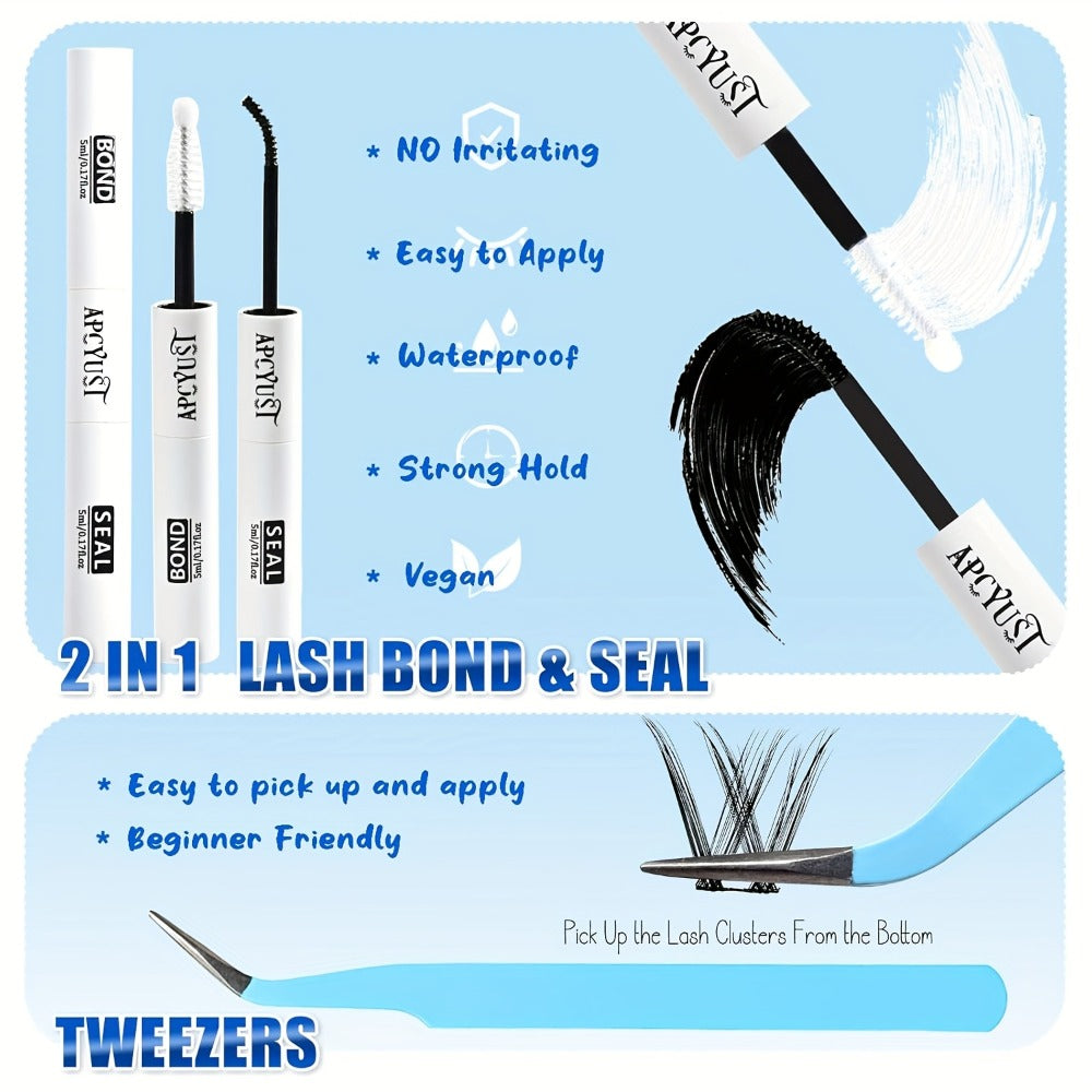 Spiky Wet-Look Fairy Lash Clusters Kit — Manga Anime C Curl Individual Spike Eyelash Extensions 8mm-18mm Mixed Length, Wispy Volume DIY False Lashes for Fantasy Glam & Editorial Looks