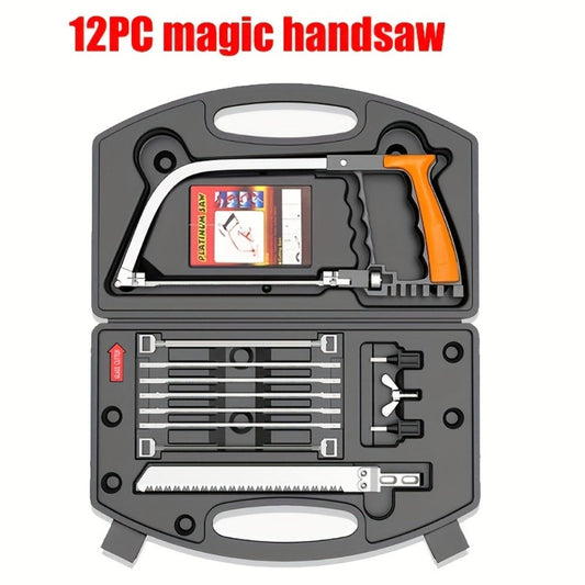 Mini Hand Saw Set, 7-in-1 Curved Design for Woodworking and Pruning