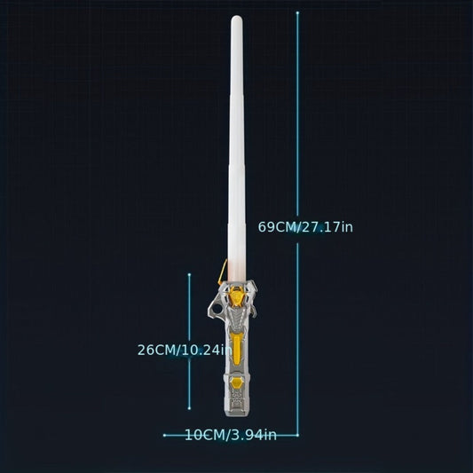 RGB Light-Up Saber Toy with 16 Colors, Gravity Sensor & Sound Effects