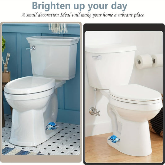 Toilet Bolt Covers, Sea Turtle 2-Pack in Blue or Green for Coastal Bathrooms