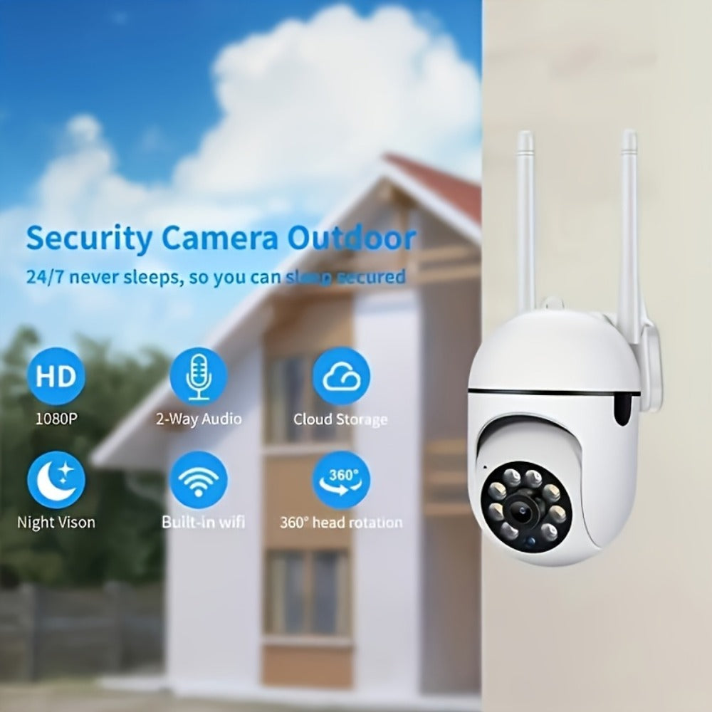 USB Powered Indoor Security Camera 1080P 360° Panoramic WiFi, Two-Way Audio, Motion Detection, SD Card & Cloud Storage – Wireless Home Nanny Baby Pet Monitoring Camera