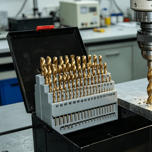 Cobalt Drill Bit Set, 60-Piece Wire Gauge #1–60 with Metal Index Box