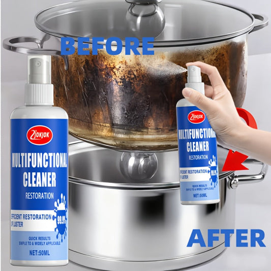Kitchen Degreaser Spray Kit for Grease Cleanup, 1.69 oz with Sponge & Towel