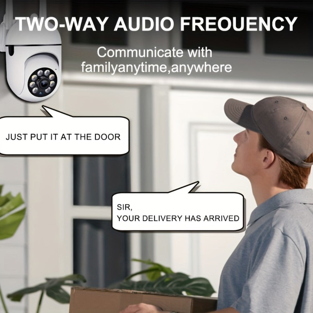 1080P WiFi Security Camera 4 Pack 5GHz - 360° Pan Tilt Zoom, Color Night Vision, Two-Way Audio, AI Motion Detection, Spotlight Alarm, IP54, Cloud & SD Card for Home Indoor Surveillance