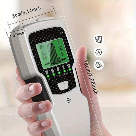 Stud Finder C75 5-in-1 Wall Scanner with LCD Display & Audio Alarm