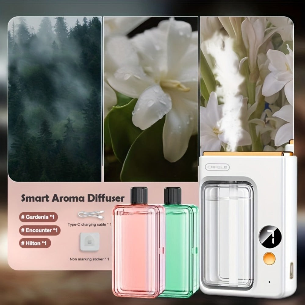 Ultrasonic Essential Oil Diffuser & Humidifier with Auto Shut-Off, Quiet Aromatherapy for Home Bedroom Office – Choose Hilton Gardenia Ocean Shangri-La Encounter Scent Bundle