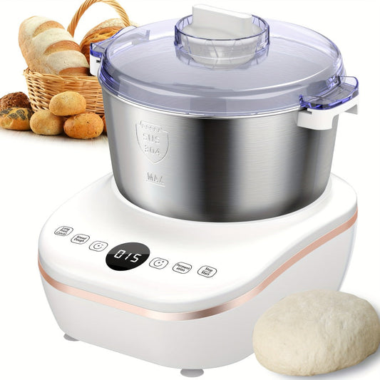 Electric Dough Maker, 7-Qt Stainless Steel Bowl with Fermentation and Timer