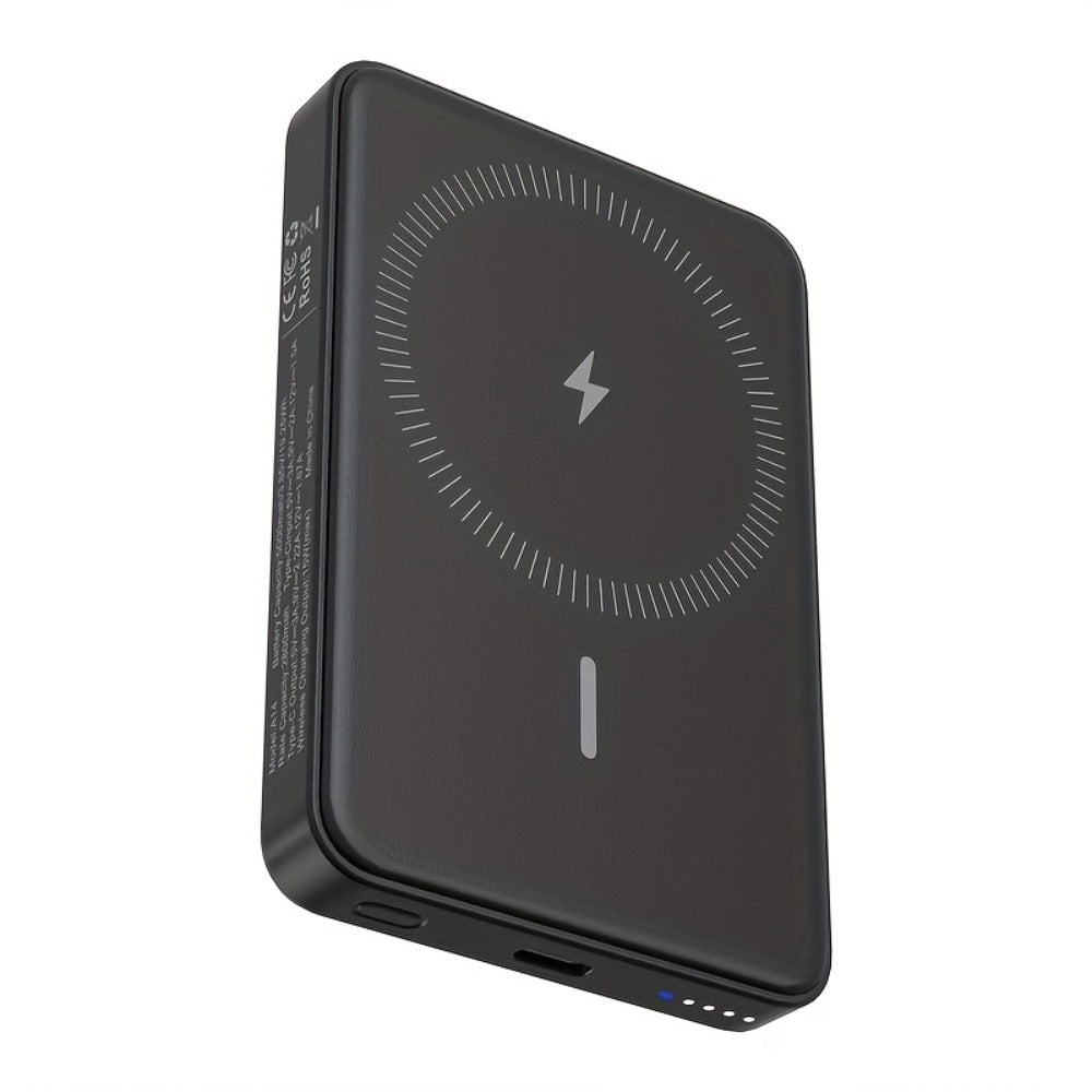 Travel Magnetic Wireless Power Bank 5000mAh 15W Fast Charging – Slim MagSafe-Compatible Portable Charger for iPhone 16 15 14 13 12 Pro Max Plus, Business & Emergency Battery Pack for On-the-Go Use