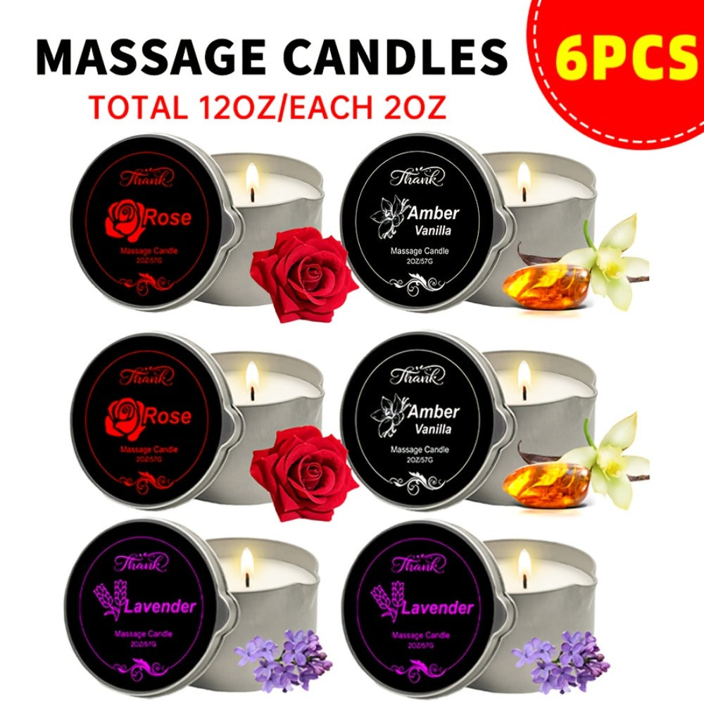 Massage Oil Candle 2-in-1 Soy Wax Scented Candle with Essential Oil Warm Moisturizing Body Lotion 20+ Scents Spa Pedicure Nail Salon Wedding Valentine Gift for Women