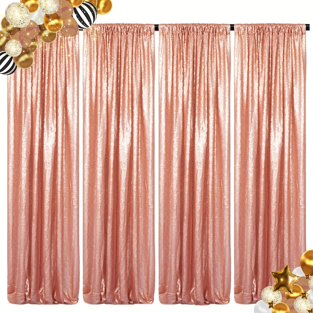 Sequin Backdrop Curtains 2FTx8FT Glitter Photography Background Panels for Party Wedding Birthday Stage Decoration Gold Yellow Shimmer Curtain Set 4 6 10 Panels Available