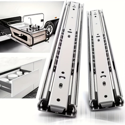 Ball Bearing Drawer Slides, Full Extension Side Mount, 2-Pack in 10, 14 or 16 Inch